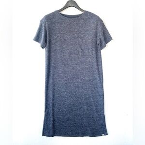 𝅺Roots T Shirt Dress with Front Pocket in Navy